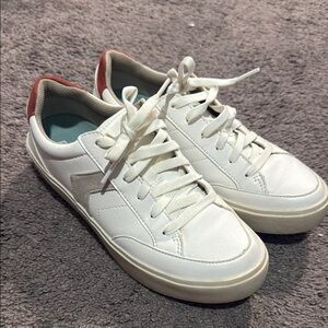 White and Red Dr. Scholls Sneakers